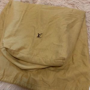 Large Louis Vuitton drawstring dust bag